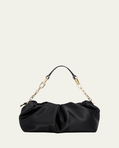 Christian Louboutin Eva Ruched Neoprene Shoulder Bag