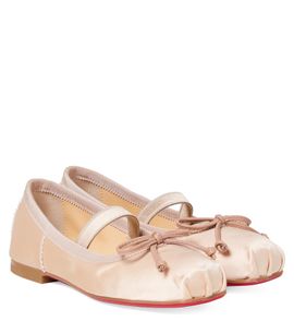 Christian Louboutin Kids Christian Louboutin Kids Baballet crêpe satin ballet flats