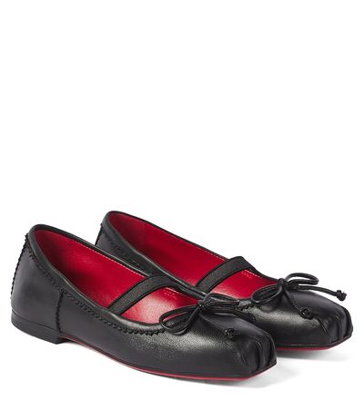Christian Louboutin Kids Christian Louboutin Kids Baballet leather ballet flats