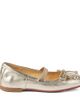 Christian Louboutin Kids Christian Louboutin Kids Baballet metallic leather ballet flats - 4