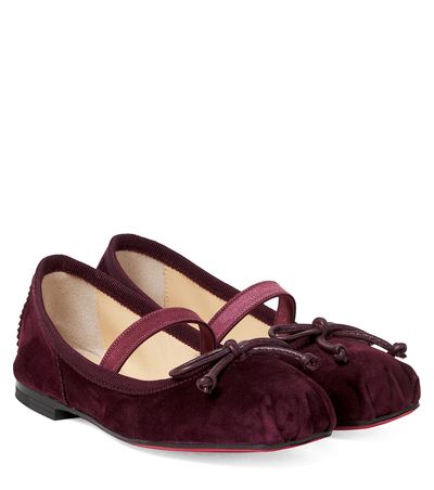 Christian Louboutin Kids Christian Louboutin Kids Baballet suede ballet flats