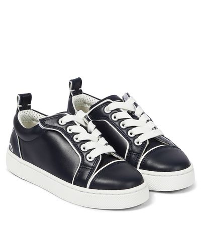 Christian Louboutin Kids Christian Louboutin Kids Funnyto leather sneakers