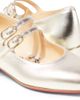 Christian Louboutin Kids Christian Louboutin Kids Jane Fille metallic leather Mary Jane flats - 4