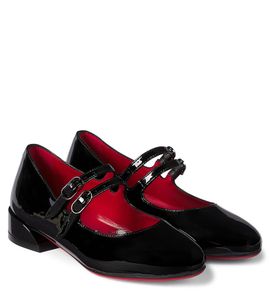 Christian Louboutin Kids Christian Louboutin Kids Jane Fille patent leather ballet flats
