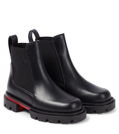 Christian Louboutin Kids Christian Louboutin Kids Marchacroche leather ankle boots
