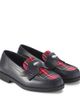 Christian Louboutin Kids Christian Louboutin Kids Mini Penny checked leather penny loafers - 1
