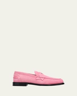Christian Louboutin Men's Plato Suede Loafers