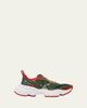 Christian Louboutin Men's So Flo Mesh & Snakeskin Runner Sneakers - 1