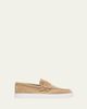 Christian Louboutin Men's The Harold I Flat Leather Red-Sole Boat Shoes - 1