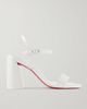 CHRISTIAN LOUBOUTIN Miss Jane 85 pearlescent leather sandals - 1