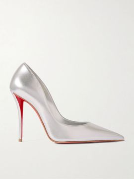 CHRISTIAN LOUBOUTIN Miss Z 100 mirrored-leather pumps