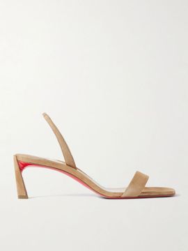 CHRISTIAN LOUBOUTIN O Condora 55 suede slingback sandals