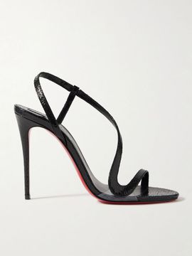 CHRISTIAN LOUBOUTIN Rosalie 100 cracked-leather sandals