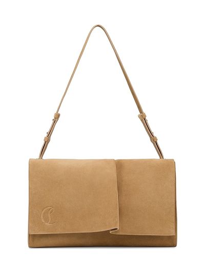 Christian Louboutin Women's Baggy Large Suede Shoulder Bag