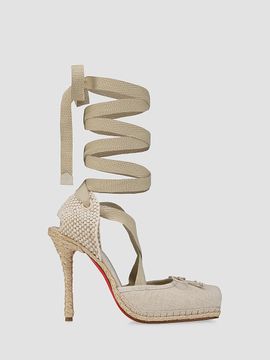 Christian Louboutin Women's Cassiadrilla 100MM Espadrille Heels