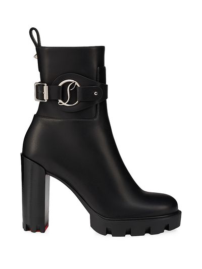 Christian Louboutin Women's Dianouchette 100MM Leather Lug Booties