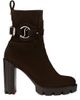 Christian Louboutin Women's Dianouchette Lug 100MM Suede Booties - 1