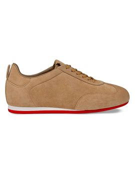 Christian Louboutin Women's Eleonora Flex Suede Sneakers