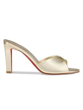 Christian Louboutin Women's Fanny 85MM Leather Mules