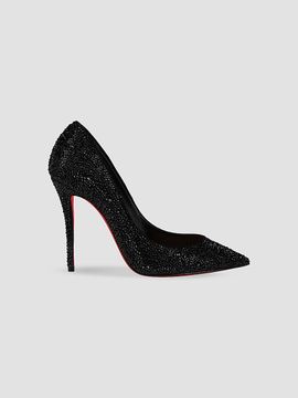 Christian Louboutin Women's La Pigalle 100MM Strass Suede Pumps