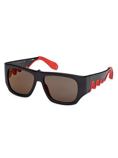 Christian Louboutin Women's Loubishark 57MM Square Sunglasses