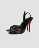 Christian Louboutin Women's Miss Z Lace and Mesh Sling Sandals - 2