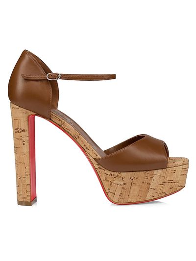 Christian Louboutin Women's Sandaloo 130MM Leather Heels