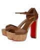 Christian Louboutin Women's Sandaloo 130MM Leather Heels - 2