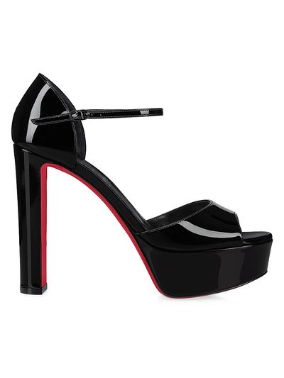 Christian Louboutin Women's Sandaloo Patent Leather 130MM Sandals