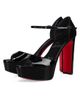 Christian Louboutin Women's Sandaloo Patent Leather 130MM Sandals - 2