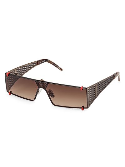 Christian Louboutin Women's Textured Mesh Shield Sunglasses