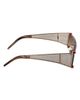 Christian Louboutin Women's Textured Mesh Shield Sunglasses - 7