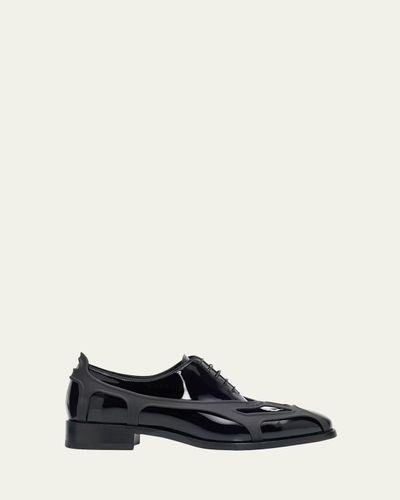 Christian Louboutin X Jaden Smith Men's Caged Patent Leather Oxfords