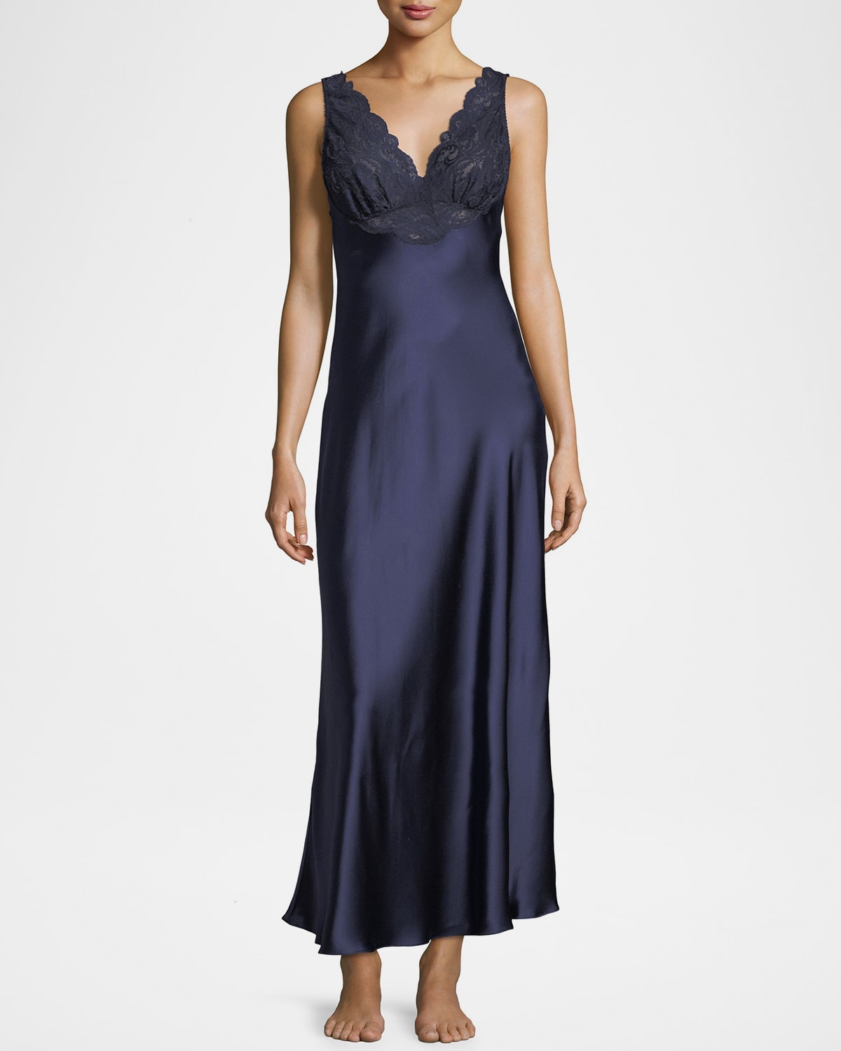 Christine Lingerie Bijoux Lace-Trim Nightgown