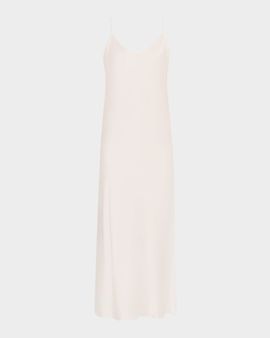 Christine Lingerie Long Silk Satin Nightgown