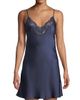 Christine Lingerie Women's Bijoux Lace-Trim Silk Chemise - 2