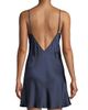Christine Lingerie Women's Bijoux Lace-Trim Silk Chemise - 3