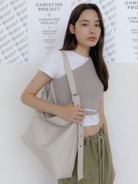 CHRISTINE PROJECT Sparkling Shopper Bag (Creamy Oyster)