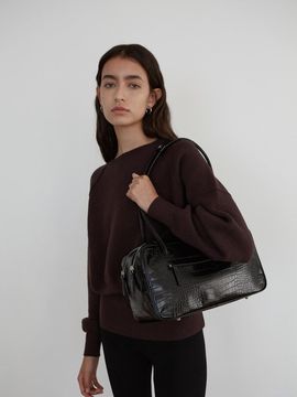 CHRISTINE PROJECT TWO ZIPPER BAG DINNER BOX(BLACK PEPPER)