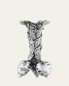 Christofle Les Collections Historiques Silver-Plate Carrot Bunch Vase