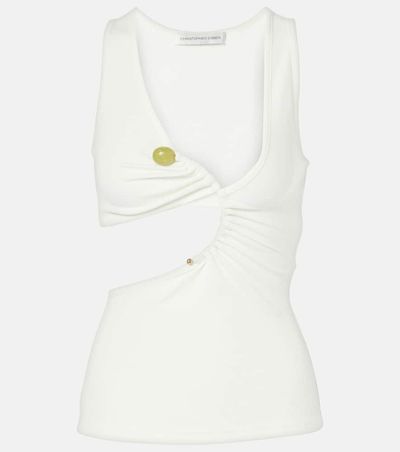 Christopher Esber Christopher Esber Arc Stone ribbed-knit tank top