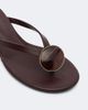 Christopher Esber Christopher Esber Aura Quartz leather wedge thong sandals - 5
