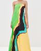 Christopher Esber Christopher Esber Aura Silk Strapless Dress Valencia/Multi - 2
