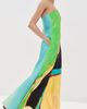 Christopher Esber Christopher Esber Aura Silk Strapless Dress Valencia/Multi - 4