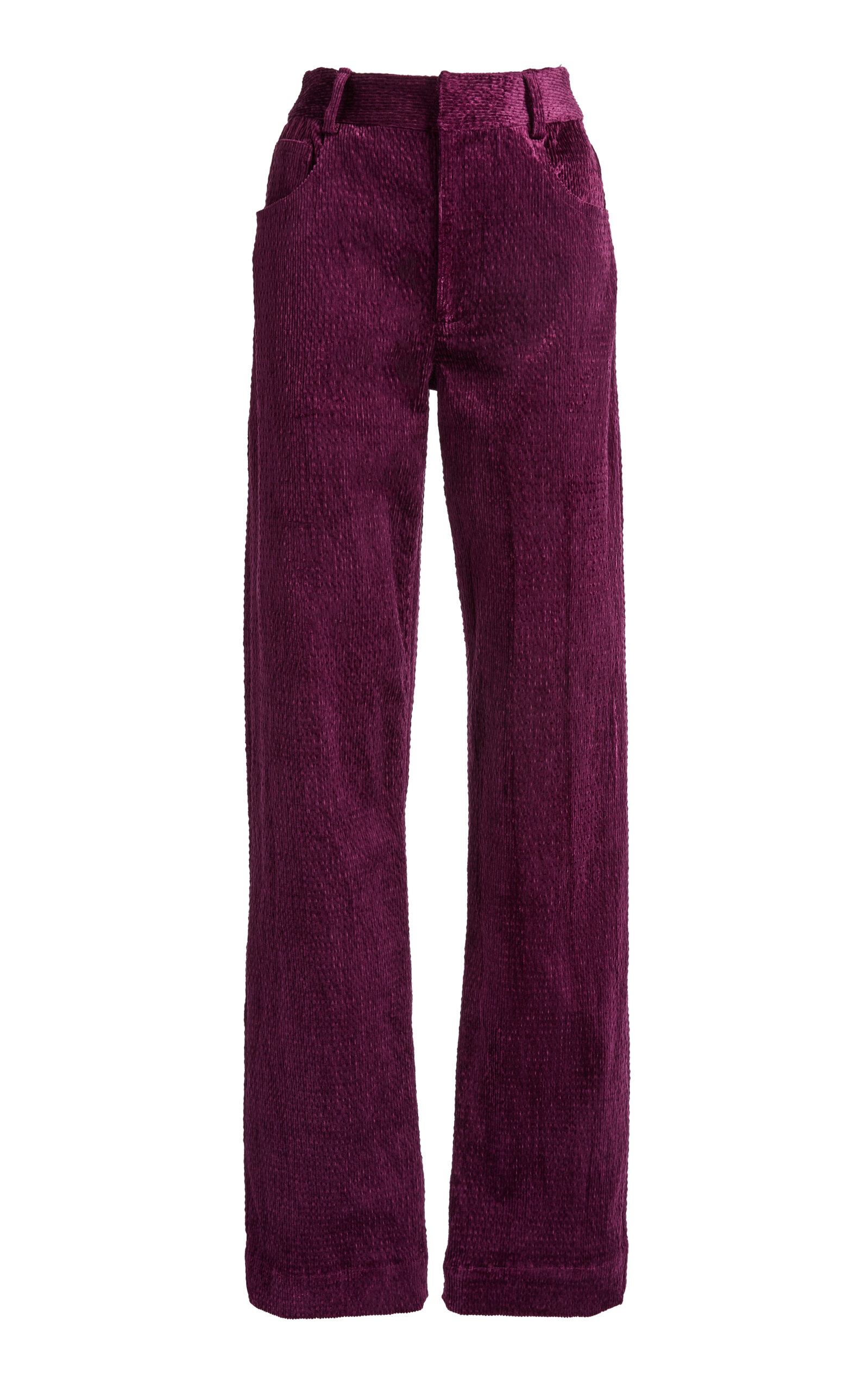Christopher Esber Christopher Esber Ava Sateen Corduroy StraightLeg Pants