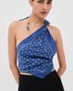 Christopher Esber Christopher Esber Bandana Scarf Tie Top Indigo Bandana Print - 2