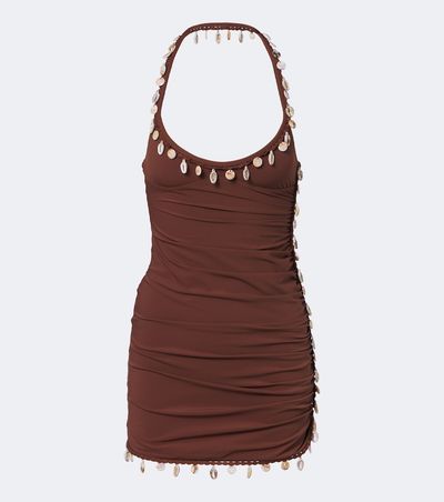 Christopher Esber Christopher Esber Beach Quartz embellished jersey minidress