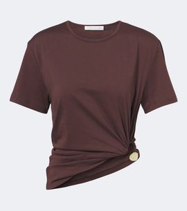 Christopher Esber Christopher Esber Bree Quartz cotton jersey T-shirt