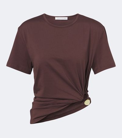 Christopher Esber Christopher Esber Bree Quartz cotton jersey T-shirt