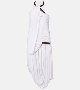 Christopher Esber Christopher Esber Chime asymmetric draped jersey midi dress
